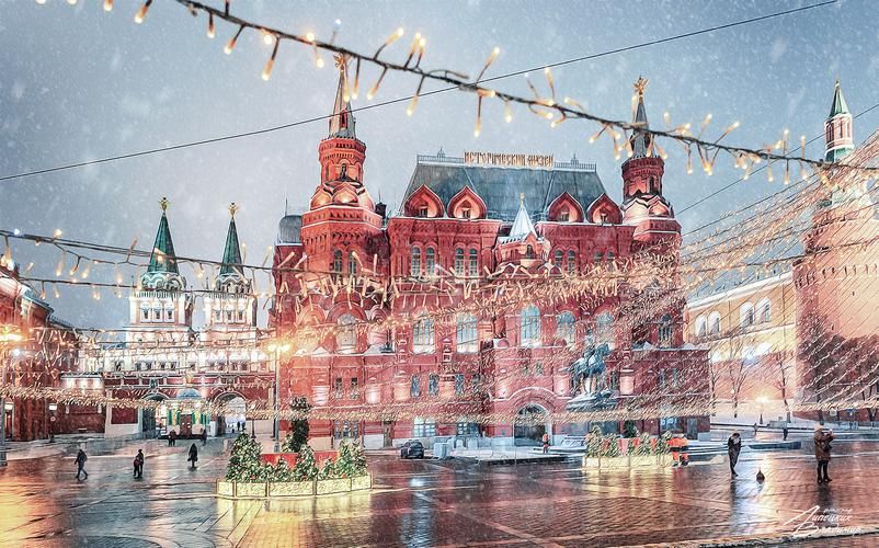 Новогодняя Москва: волшебство под звёздами